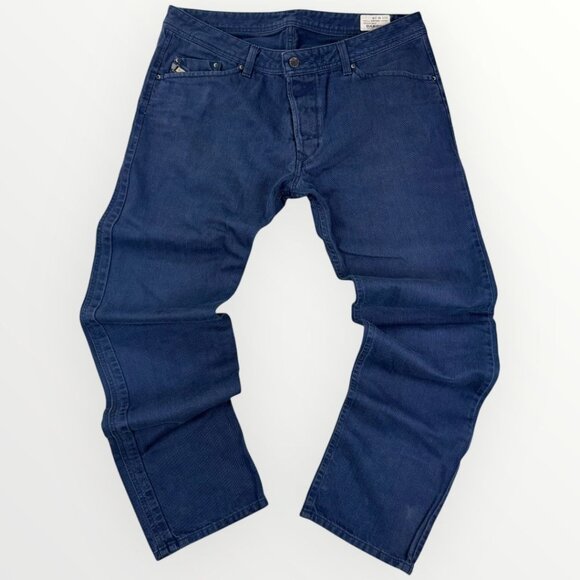 Diesel Industry Darron Regular Slim Tapered Mens Button Fly Denim Jeans Blue 38 - Picture 1 of 13